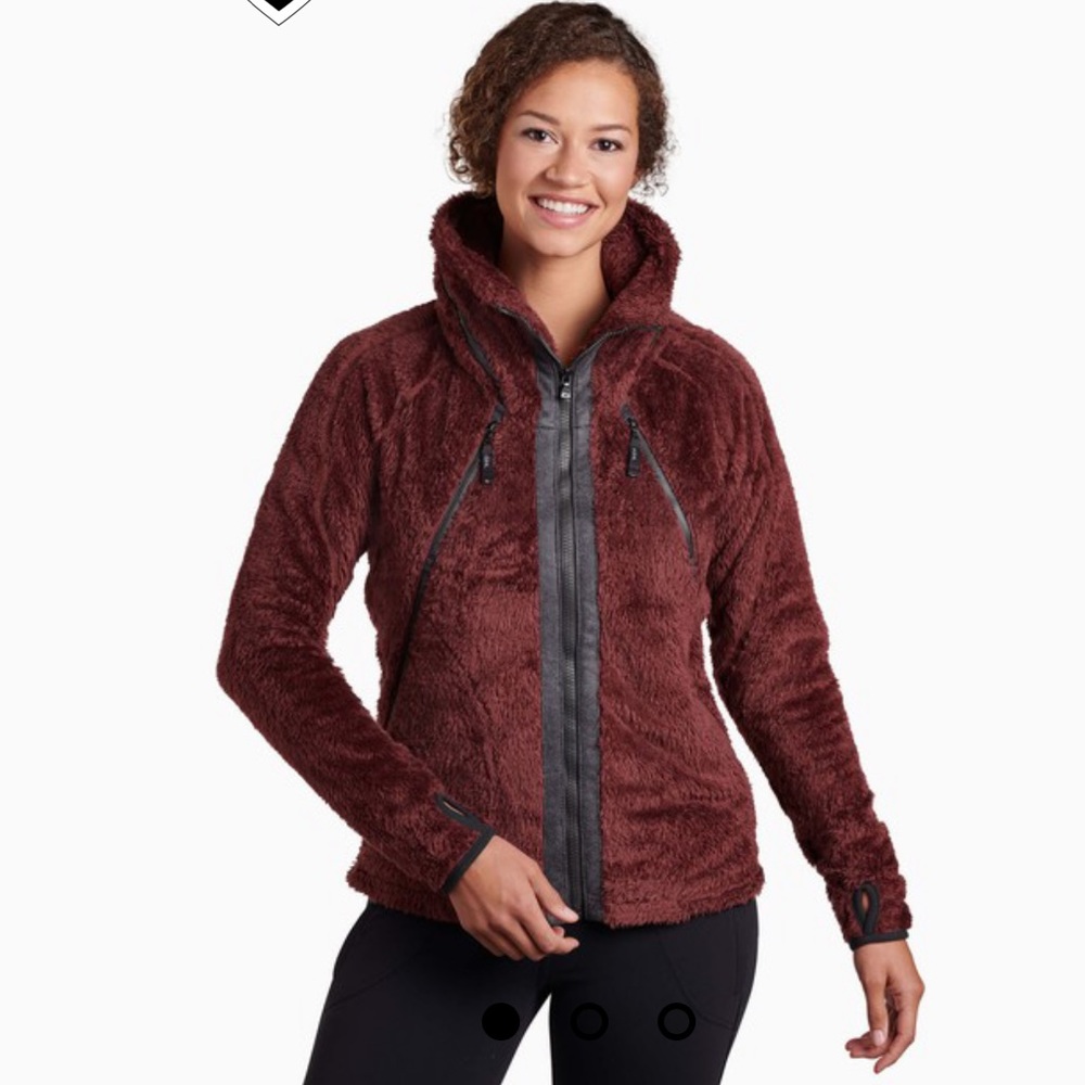Kuhl Flight Jacket/Sherpa Maroon/Brown S